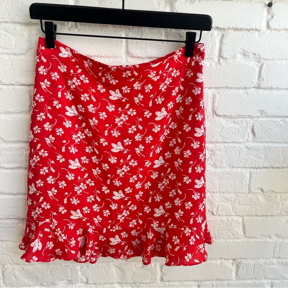 J. Crew Floral Skirt Size 4